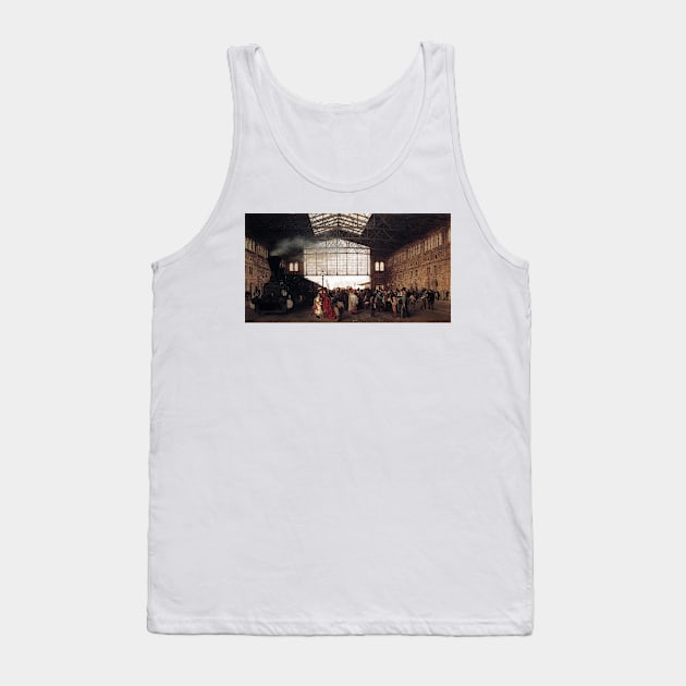 Karl Karger Arrival of a Train at Vienna Northwest Station Tank Top by pdpress